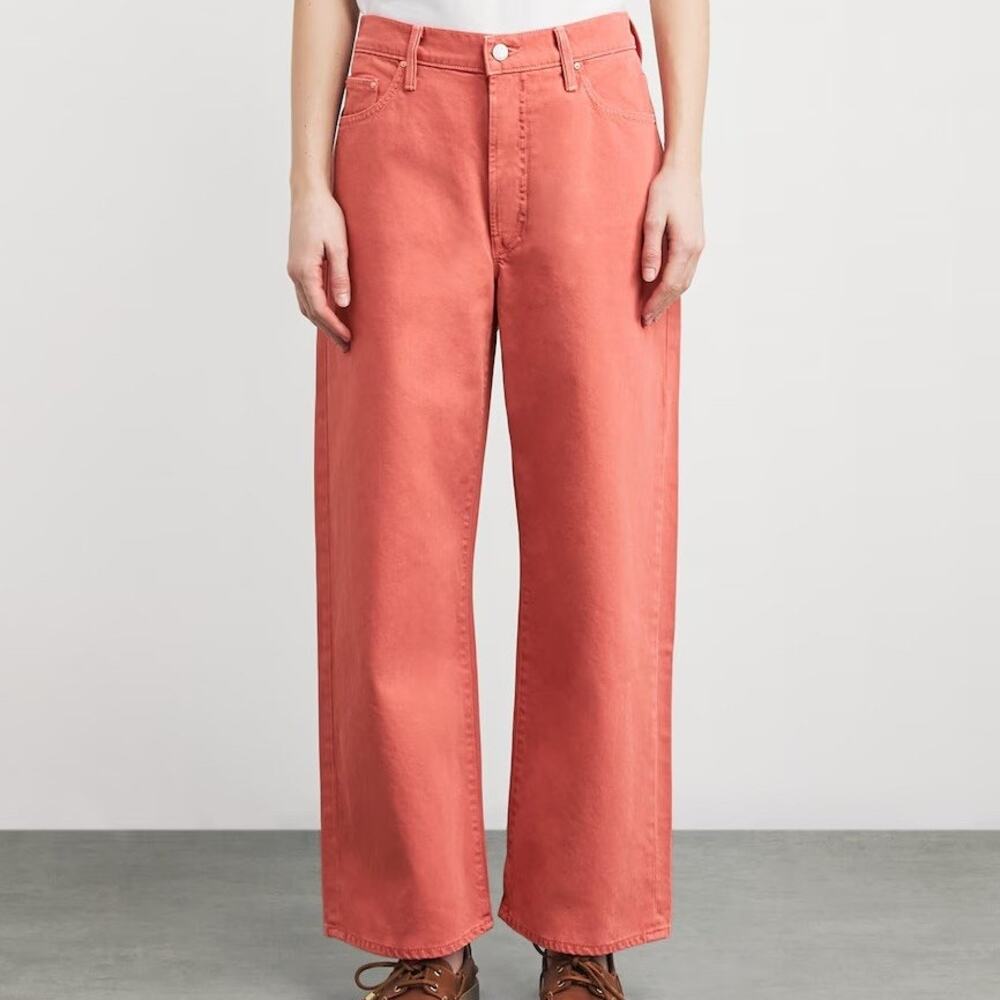 MOTHER The Dodger Wide Leg Ankle Jeans Size 28 Canyon Coral Casual Everyday